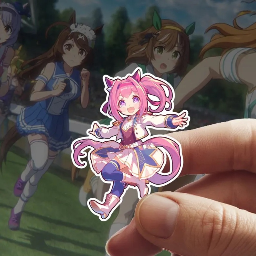 Haru Urara Uma Musume Pretty Derby Waterproof Vinyl Stick 4x6cm